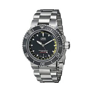 Oris 73376754154MB Men's Aquis Analog Display Swiss Automatic Watch, 46mm, Silver