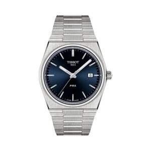 Tissot T1374101104100 Men's PRX 316L Stainless Steel Case Dress Swiss Quartz Watch, 40mm, Gray